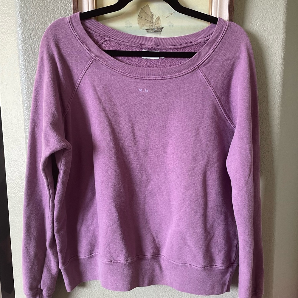 re:la Women's Purple Sweatshirt